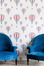 Load image into Gallery viewer, Hot Air Balloon - Red, White & Blue Wallcovering