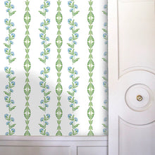Load image into Gallery viewer, Ascending Floral Serendipity Blue Wallcovering