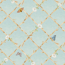 Load image into Gallery viewer, Bamboo & Butterflies Grasscloth Wallcovering