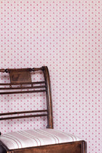 Load image into Gallery viewer, Daisy Scallops - Red & Pink Wallcovering