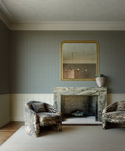 Load image into Gallery viewer, Checker Black Grasscloth