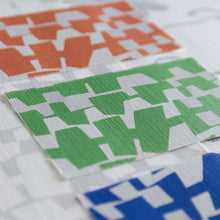 Load image into Gallery viewer, Geo White Noise Grasscloth