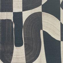 Load image into Gallery viewer, Down the Rabbit Hole Black & White Grasscloth