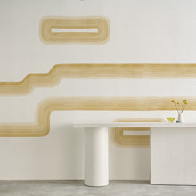 Load image into Gallery viewer, Libby's Stripe Gold Coast Mural Wallcovering