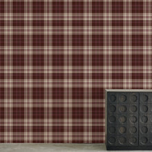 Load image into Gallery viewer, Sam's Plaid Mahogany Wallcovering