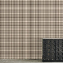 Load image into Gallery viewer, Sam's Plaid Foggy Wallcovering
