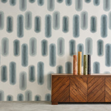 Load image into Gallery viewer, Pillbox Cashmere Blue Wallcovering