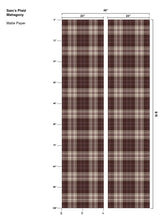 Load image into Gallery viewer, Sam's Plaid Mahogany Wallcovering