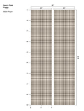 Load image into Gallery viewer, Sam's Plaid Foggy Wallcovering
