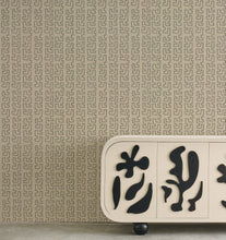 Load image into Gallery viewer, Senior Nova Serious Black Paperback Natural Linen Wallcovering
