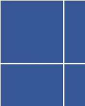 Load image into Gallery viewer, Grid Large Thin - White Lines on Blue Background