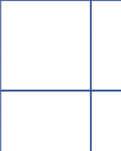 Load image into Gallery viewer, Grid Large Thin - Blue Lines on White Background