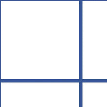 Load image into Gallery viewer, Grid Large Bold - Blue Lines on White Background