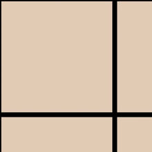 Load image into Gallery viewer, Grid Large Bold - Black Lines on Tan Background