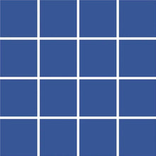 Load image into Gallery viewer, Grid Small Thin - White Lines on Blue Background