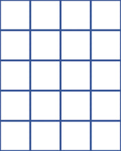 Load image into Gallery viewer, Grid Small Thin - Blue Lines on White Background