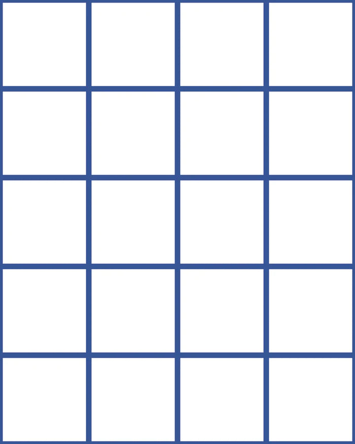 Grid Small Thin Blue Lines on White Background Bradley USA
