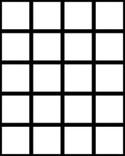 Load image into Gallery viewer, Grid Small Bold - Black Lines on White Background