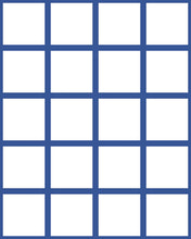 Load image into Gallery viewer, Grid Small Bold - Blue Lines on White Background