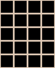 Load image into Gallery viewer, Grid Small Bold - Tan Lines on Black Background