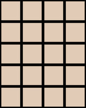 Load image into Gallery viewer, Grid Small Bold - Black Lines on Tan Background