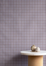 Load image into Gallery viewer, Check Plaid Dusty Plum Paperback Linen