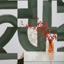 Load image into Gallery viewer, Brute - Fir on White Wallcovering