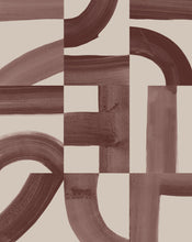 Load image into Gallery viewer, Brute - Mulberry on Blush Wallcovering
