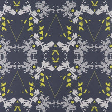 Load image into Gallery viewer, Blackish Magic (Midnight/Chartreuse) Wallpaper