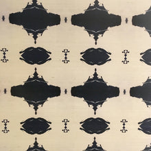 Load image into Gallery viewer, 10216 Navy White Grasscloth Wallcovering