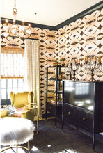 Load image into Gallery viewer, 125-4 Ivory Cobalt Wallcovering
