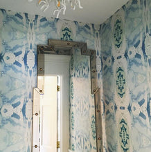 Load image into Gallery viewer, 125-5 Teal Blue Wallcovering