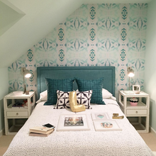 Load image into Gallery viewer, 125-5 Turquoise Green Wallcovering