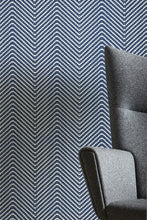 Load image into Gallery viewer, Chevron - Ink Blue Wallcovering