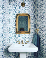 Load image into Gallery viewer, 1515 Blush Navy Wallcovering