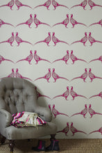 Load image into Gallery viewer, Pheasant - Pink Wallcovering