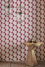 Load image into Gallery viewer, Poppy Fields - Red Gold on Wallcovering