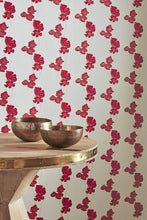 Load image into Gallery viewer, Poppy Fields - Red Gold on Wallcovering