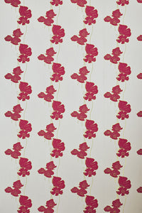 Poppy Fields - Red Gold on Wallcovering