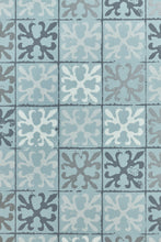 Load image into Gallery viewer, Fleur de Lys Tile - Canteen Blue Wallcovering