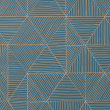 Load image into Gallery viewer, 2.0 - Gold on Blue Wallcovering