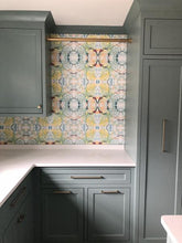 Load image into Gallery viewer, 411 Teal Peach Wallcovering