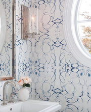 Load image into Gallery viewer, 43014 Blue Wallcovering