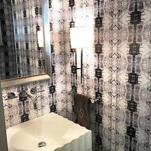 Load image into Gallery viewer, 718-1 Black White Wallcovering
