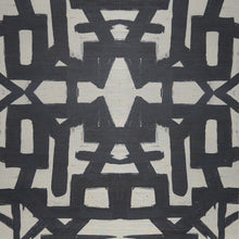 Load image into Gallery viewer, 82113 Black White Sisal Grasscloth Wallcovering