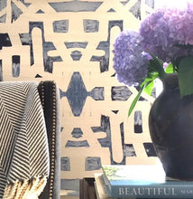 Load image into Gallery viewer, 82113 Indigo Ocean Sisal Grasscloth Wallcovering