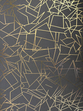 Load image into Gallery viewer, Angle Gold Lead Grey Wallcovering