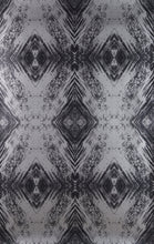 Load image into Gallery viewer, Aurora (Black on Silver) Wallpaper