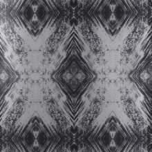 Load image into Gallery viewer, Aurora (Black on Silver) Wallpaper
