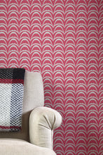 Load image into Gallery viewer, Arcade - Raspberry Wallcovering